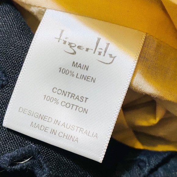 Tigerlily Australia Black Nude Tan Eyelet Dress Full Circle Tail Size US 6 - Picture 8 of 9